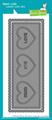 Lawn Cuts Custom Craft Die -Scalloped Slimline W/Hearts: Landscape