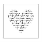 Mundart Stempel • Embossing folder text Danke