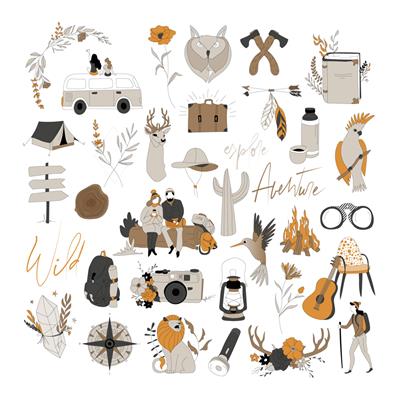 NUDE & WILD DIE CUT VELLUM 
													LAS ATELIERS DE KARINE