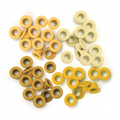 60  STANDARD SIZE EYELETS WE R MEMORY KEEPERS - YELLOW