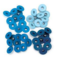 60  STANDARD SIZE EYELETS WE R MEMORY KEEPERS - BLUE