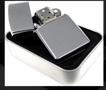 ACCENDINO acciaio MODELLO ZIPPO COLOR ACCIAIO PERSONALIZZABILE + SCATOLA METALLO