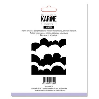Stencil Rainbow Nuages -  Les Ateliers de Karine