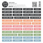 MODASCRAP SENTIMENT STRIPS - HAPPY EASTER