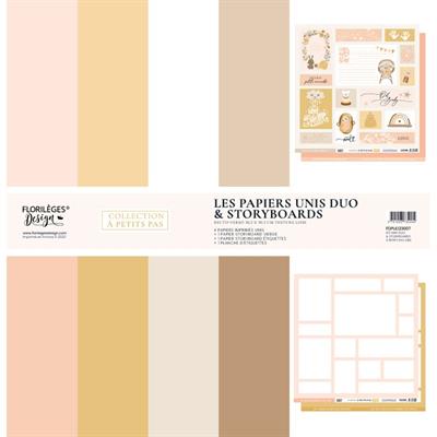 Kit papier uni DUO GIRL