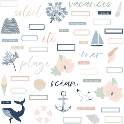 Die-cuts Ré la blanche HA-PI  LITTLE FOX