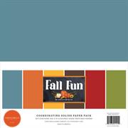Fall Fun 12x12 Inch Coordinating Solids Paper Pack