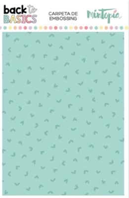 Carpeta embossing corazones Back to Basics
