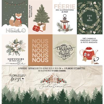 Florileges Kit Carte ENCHANTEMENT 30x30cm