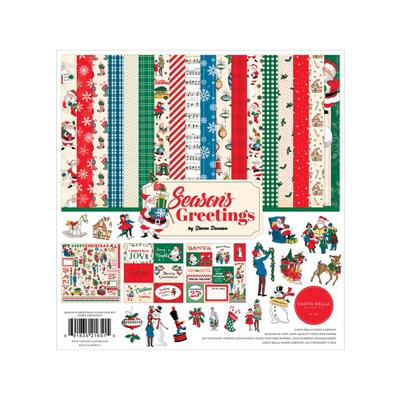 Carta Bella Season's Greetings Paper Pad 30x30cm