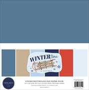 Carta Bella Solids Collection Kit 12X12-Wintertime