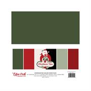 Echo Park Christmas Time Coordinating Solids Paper Pack 30x30cm