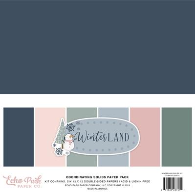 Echo Park Solids Collection Kit 12X12-Winterland