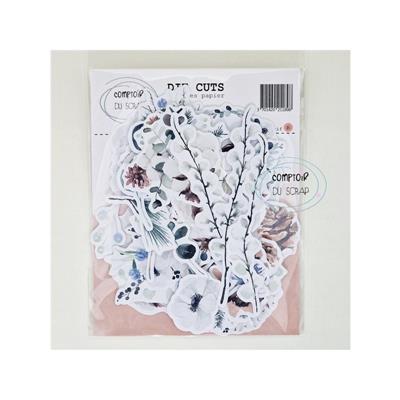 Compoir Du Scrap Fleurs de Saison NATURE Die Cuts