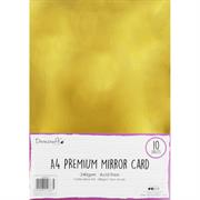 A4 PREMIUM MIRROR CARD GOLD
												                      				10 sheets