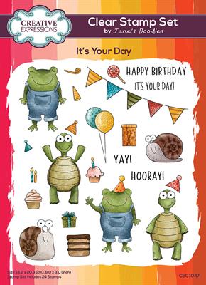 Creative Expressions - Clear Photopolymer Stamps - Jane's Doodles - It's Your Day