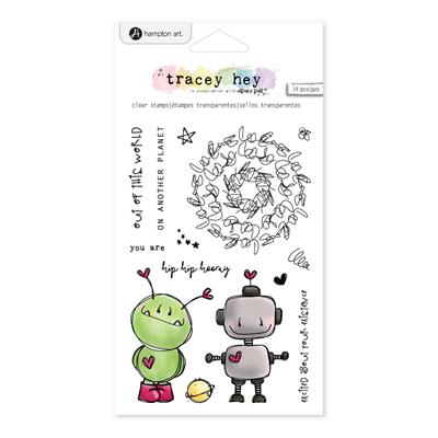 Hampton Art Tracey Hey Clear Stamps Out of This World