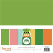 Happy St. Patrick's Day 12x12 Inch Coordinating Solids Paper Pack