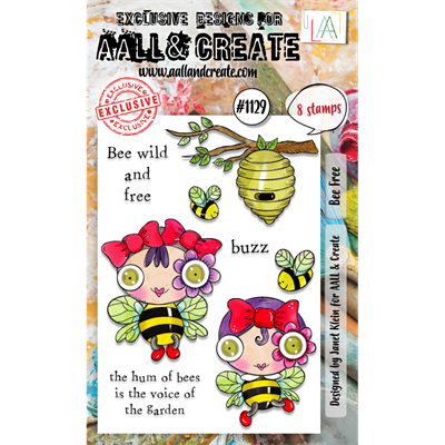 AALL and Create : 1129 - A6 Stamp Set - Bee Free