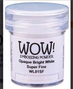 WOW! - Embossing Powder - White opaque bright white super fine