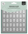 Vaessen Creative • Cartelle per Embossing Porcellini d'India 15x15cm