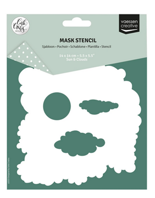 Vaessen Creative • Stencil Sole e Nuvole 14x14cm