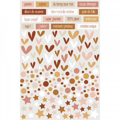 Stickers relief Le scrap & moi - HA PI Little Fox