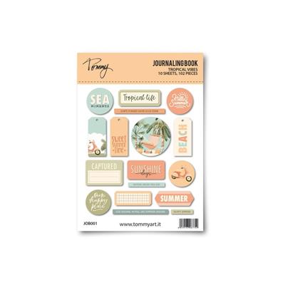 Tommy Journaling BOOK Tropical Vibes – 10 pag 15×21 cm – 102 decori