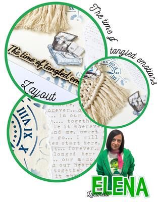 Layout THE TIME OF TANGLED EMOTIONS  di Elena Lucarelli