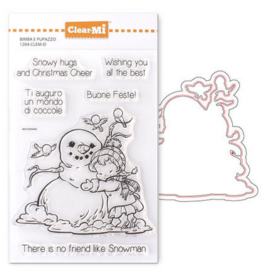 1204-88114 Set Clear+Fustelle - Bimba e pupazzo