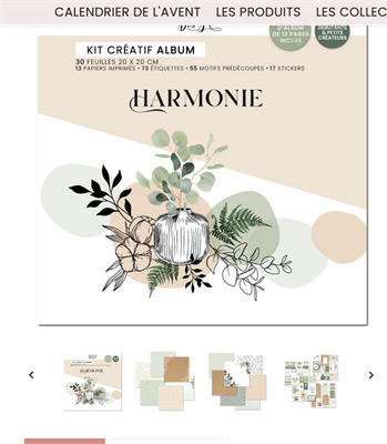 Kit créatif album HARMONIE