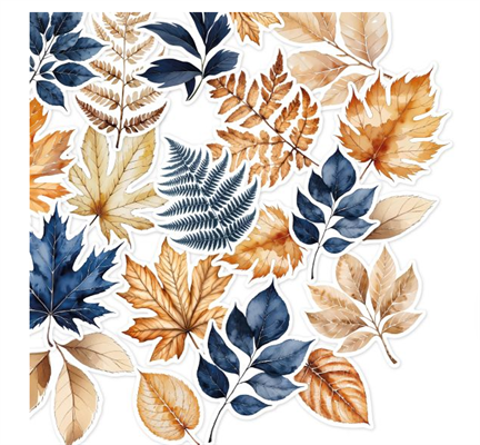 Die cuts imprimés Feuilles GINKGO