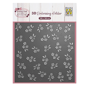Nellie's Choice • Cartella per Embossing Sfondo Fiori di Primavera 15x15cm
