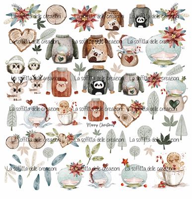 Die cuts abbinati alla collezione warm hugs