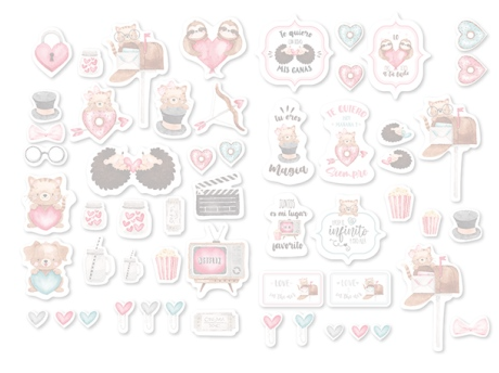 die cut IN LOVE FRIODITA