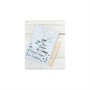 Modascrap Rub-On - Auguri Script Silver