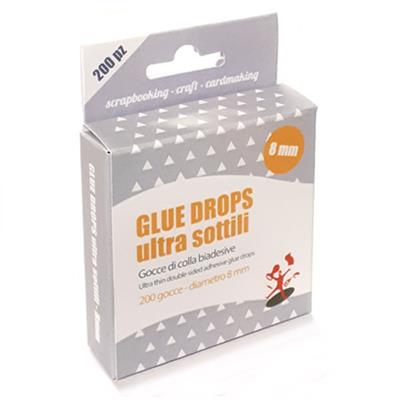 SCRAP-ADESIVI-06 Gocce di colla ultra sottili, 8 mm, 200 pz.