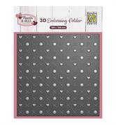 Nellie's Choice • Cartella per Goffratura Sfondi Coccole e Baci 15x15cm