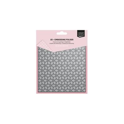 Vaessen Creative • 3D Embossing Folder Foglie Die Agrifoglio 15X15cm - 3625-0112