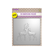 Nellie's Choice • 3D Embossing Folder Christmas Reindeer