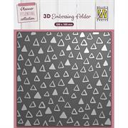 Nellie’s Choice 3D Embossing Folder - Triangles - EF3D088