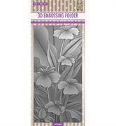 Nellie Snellen Flower Lillies Slimline 3D Embossing Folder