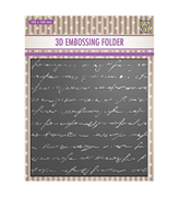 Nellie's Choice • Cartella per Embossing Sfondo Testo 15x15cm