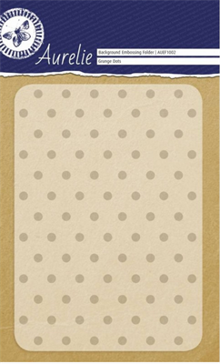 Aurelie Grunge Dots Background Embossing Folder