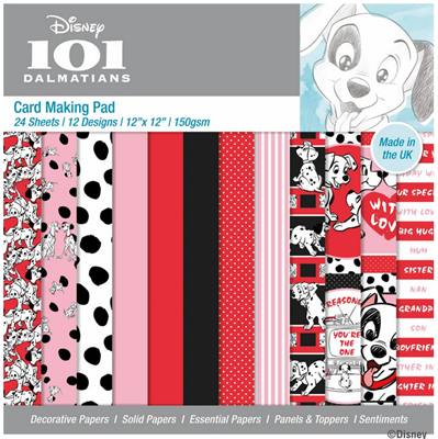 101 Dalmatians 12x12 Inch Card Making Pad