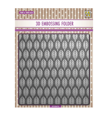 Cartella per Embossing Sfondo Foglie 15x15cm