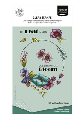 Vaessen Creative • Timbri Trasparenti by Carla Creates Flowers Round Edge 14uds