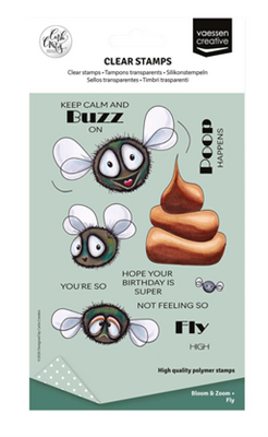 Vaessen Creative • Timbri Trasparenti by Carla Creates Fly 17uds