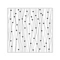 Embossing folder lines with hearts 15x15 cm