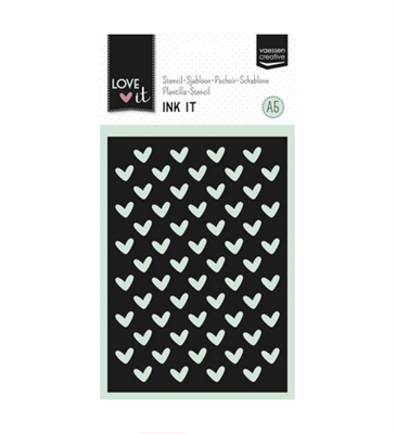 Vaessen Creative • Stencil Cuori A5